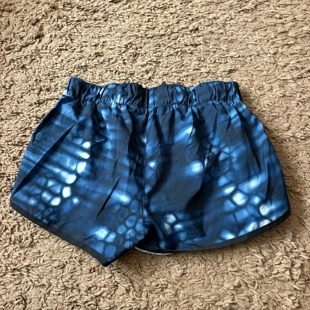 Adidas Women's Blue Black Shorts Medium 3” Running Athletic - Picture 3 of 3